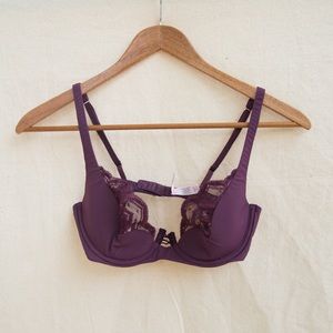 Plum 34c underwire lace bra Victoria’s Secret